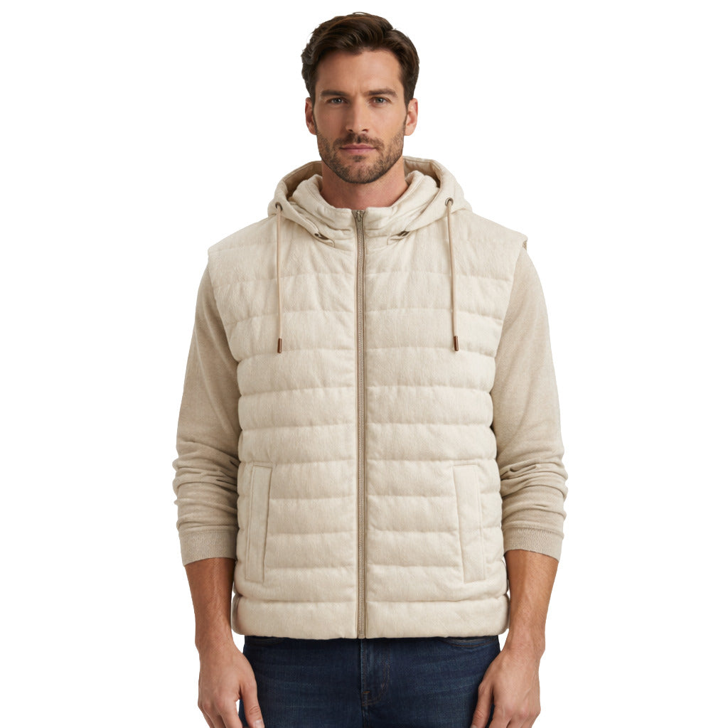 Herno Quilted Vest in White