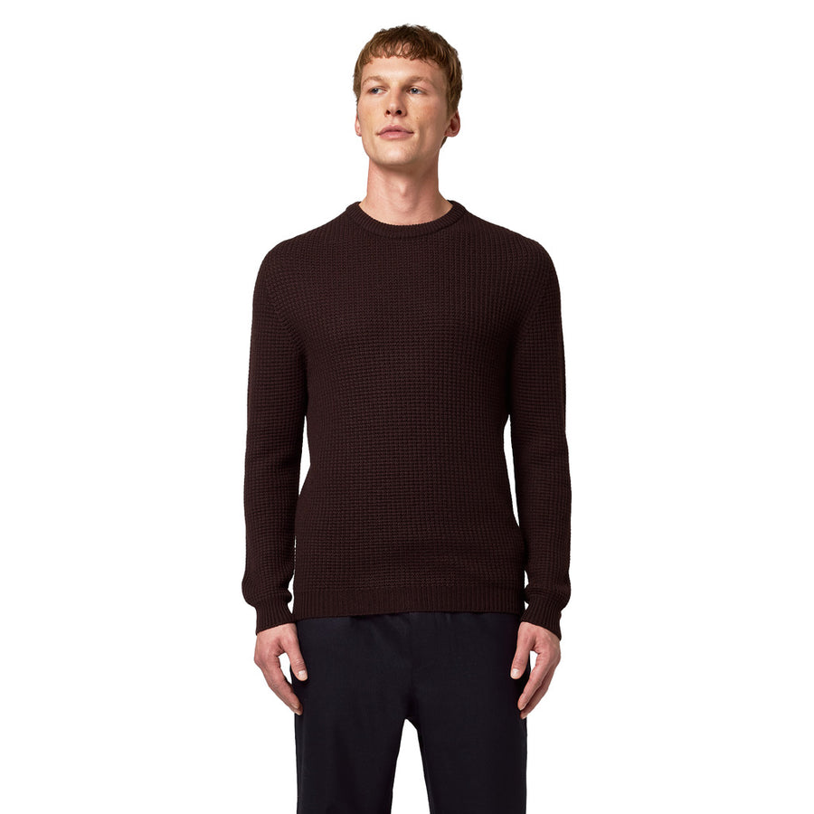 Alpha Studio Merino Wool Crew Neck Sweater