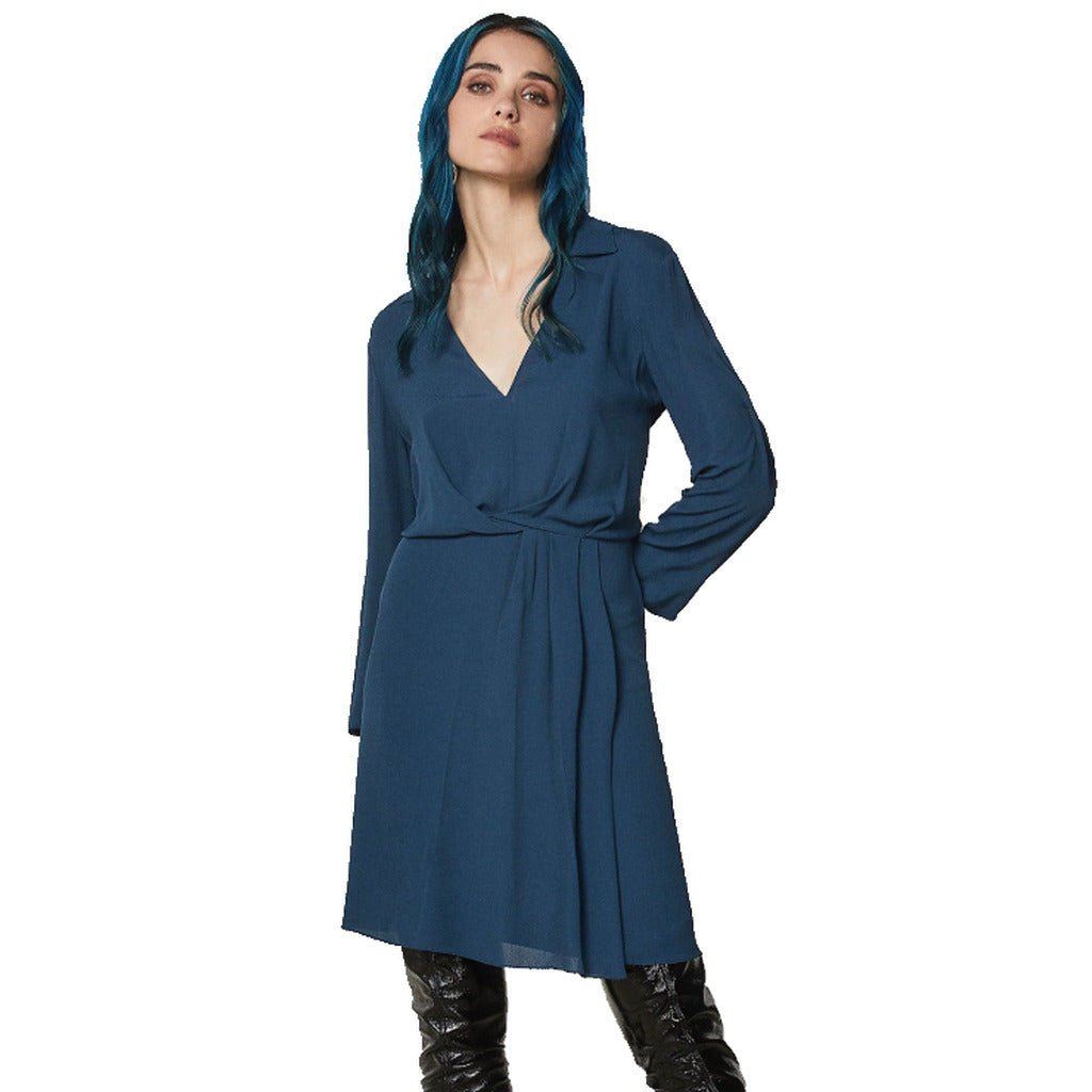Patrizia Pepe Petrol Blue Midi Dress