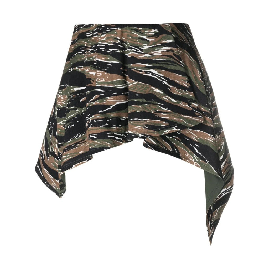 The Attico Camouflage Wrap Mini Skirt
