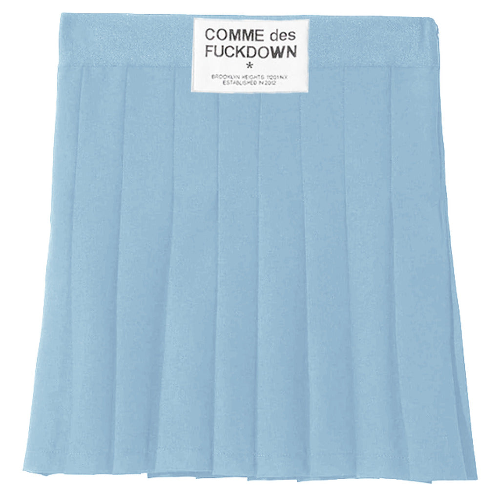 Comme Des Fuckdown Light Blue Pleated Skirt