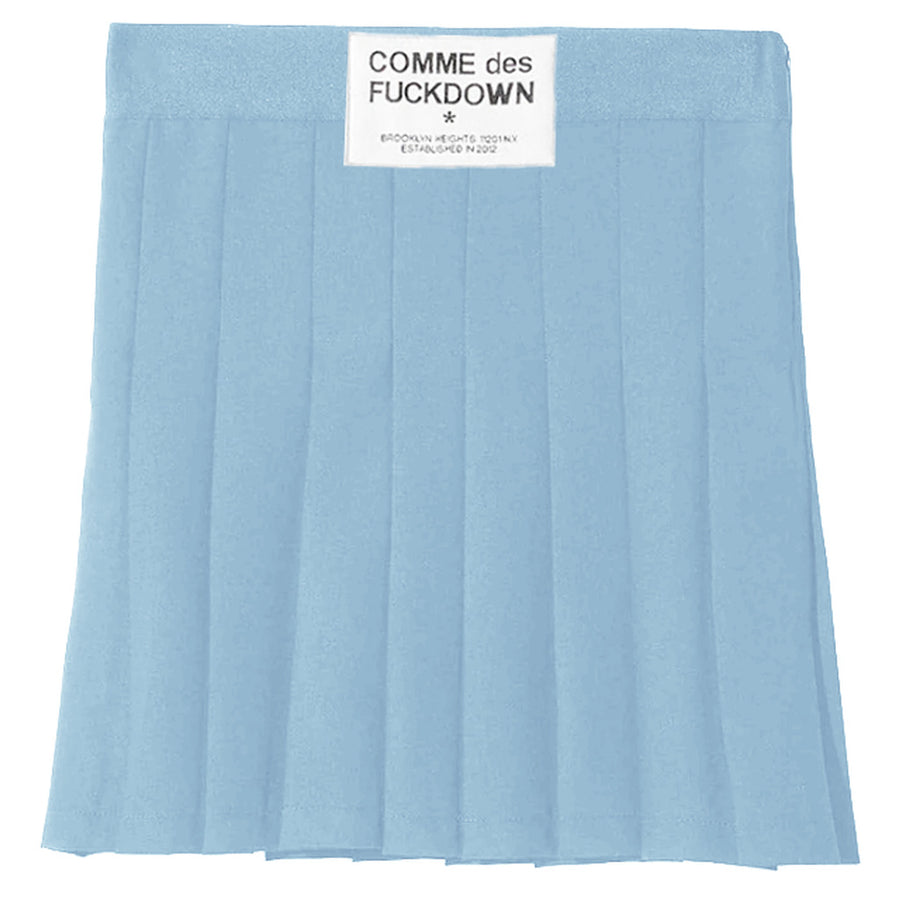Comme Des Fuckdown Light Blue Pleated Skirt