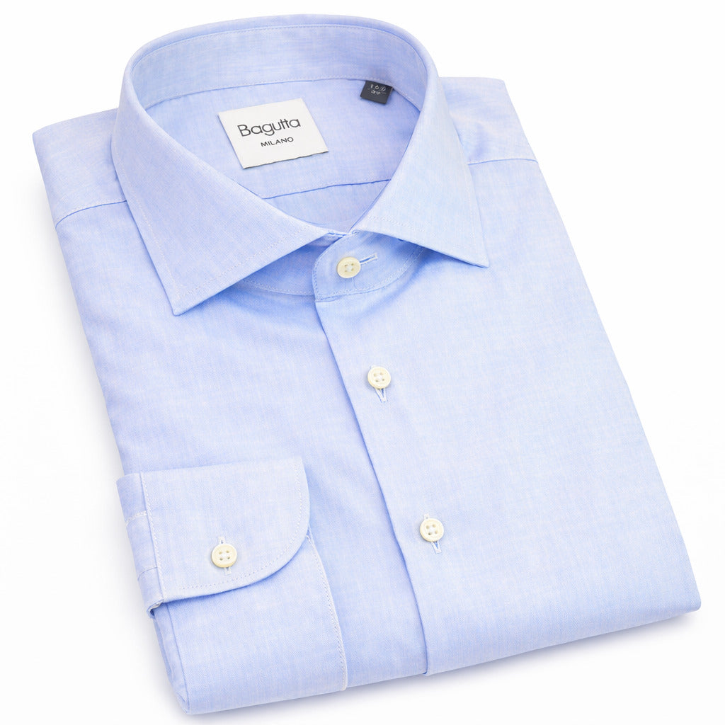 Bagutta Walter300381 Slim Fit Shirt in Light Blue