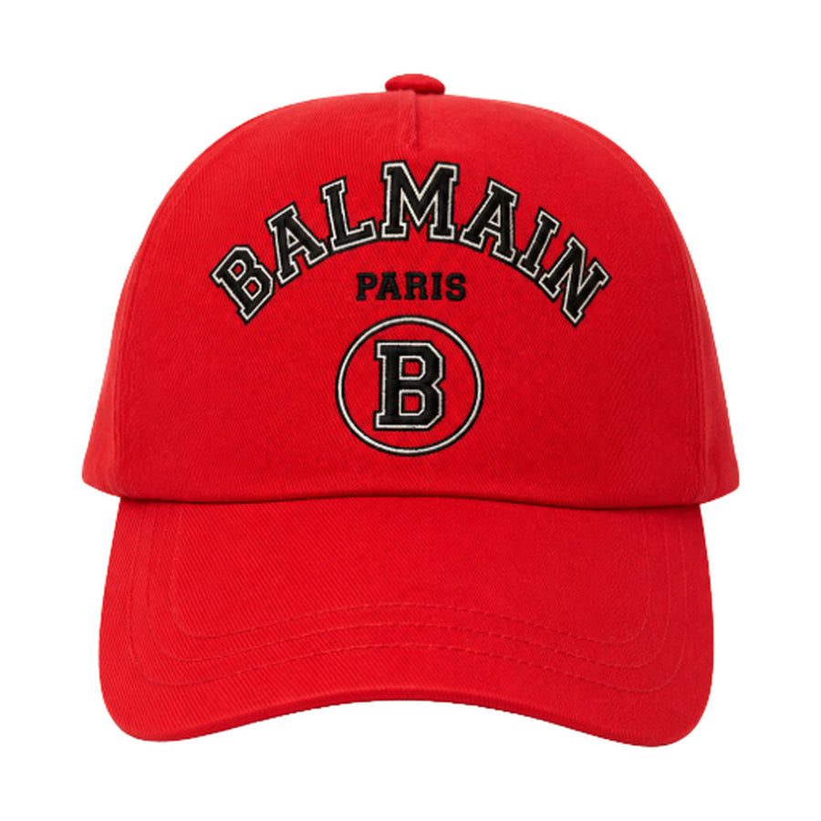 balmain - cappello con visiera arancione