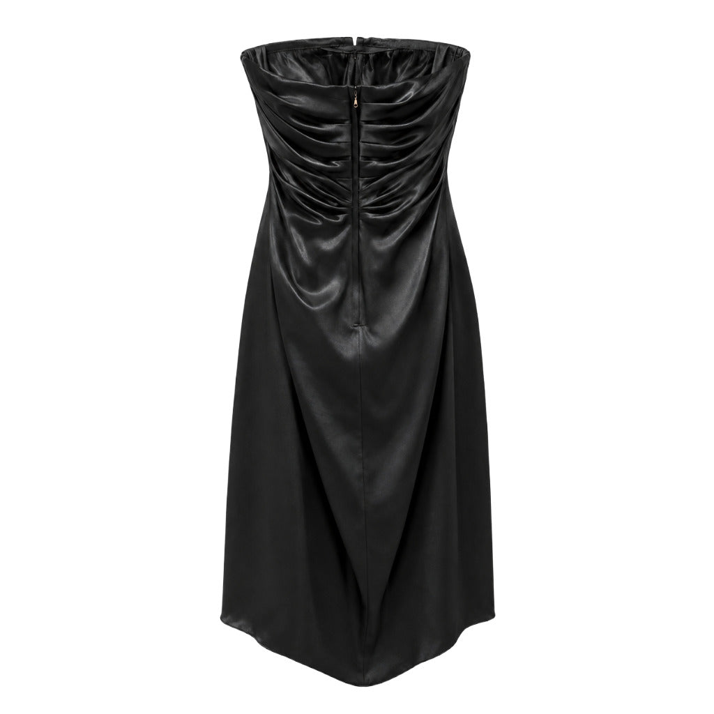dolce & gabbana - abito nero con drappeggio