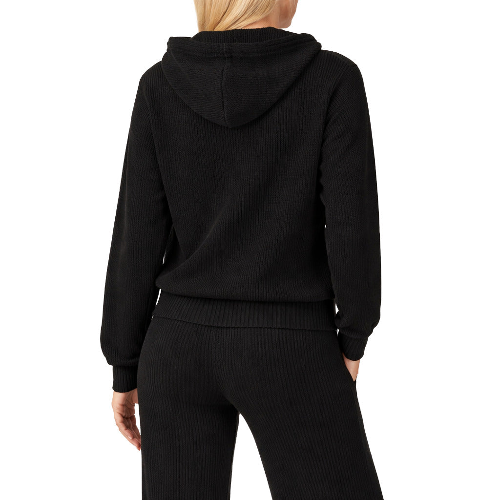 Hinnominate Black Hooded Sweater