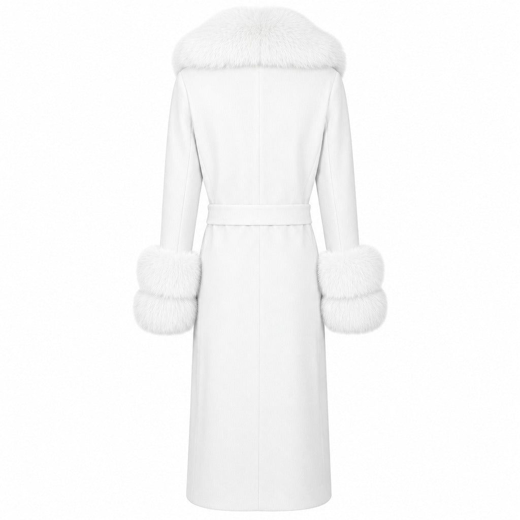 Loro Piana Tessuto Cappotto Pelliccia coat, alternate view