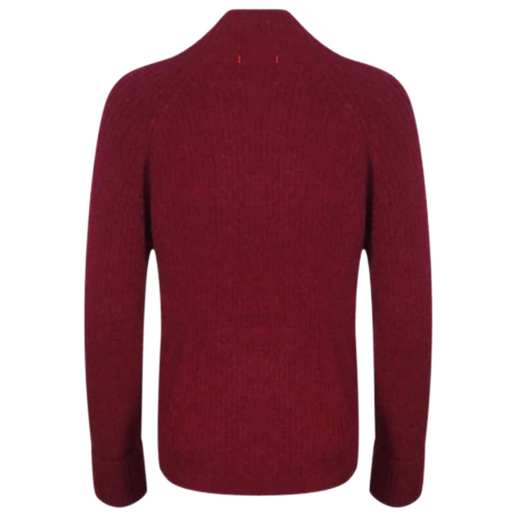 Parajumpers – Dalida red turtleneck sweater – back flat lay