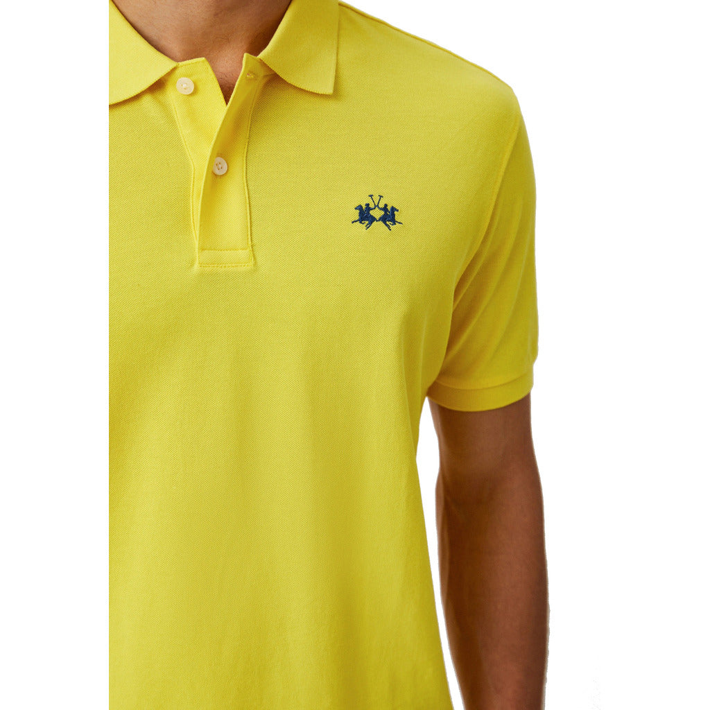La Martina polo in yellow, alternate angle