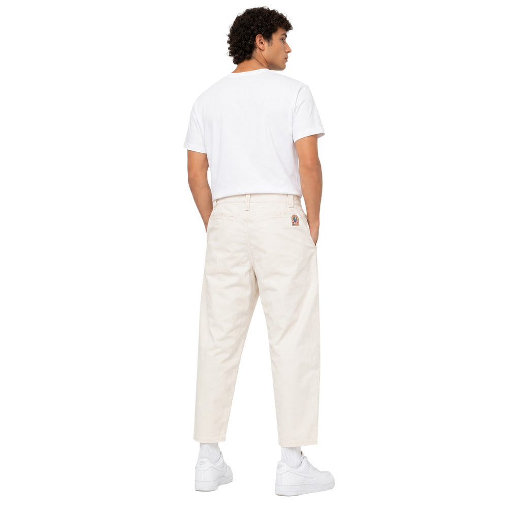 Parajumpers – Bromo beige cotton trousers – rear view worn with back label