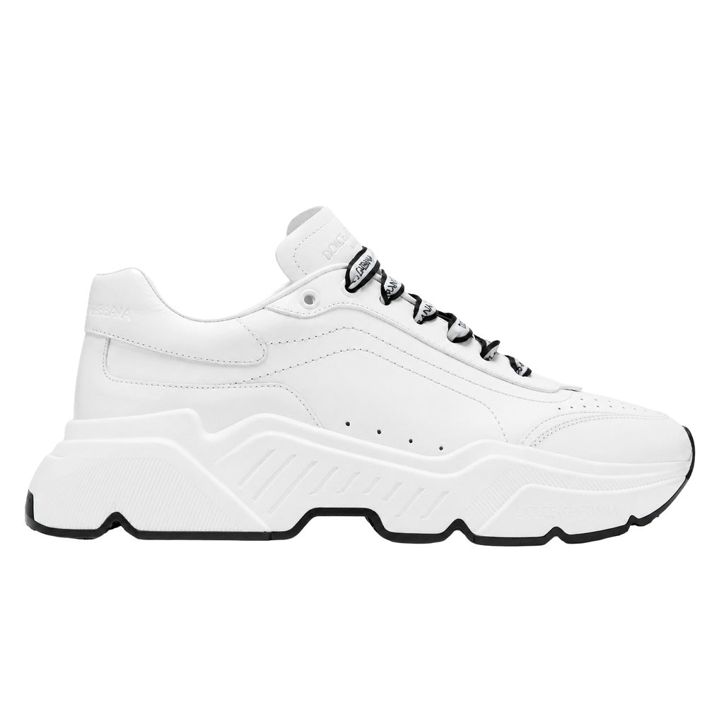 Dolce & Gabbana – white low-top sneakers – clean side profile with chunky sculpted sole