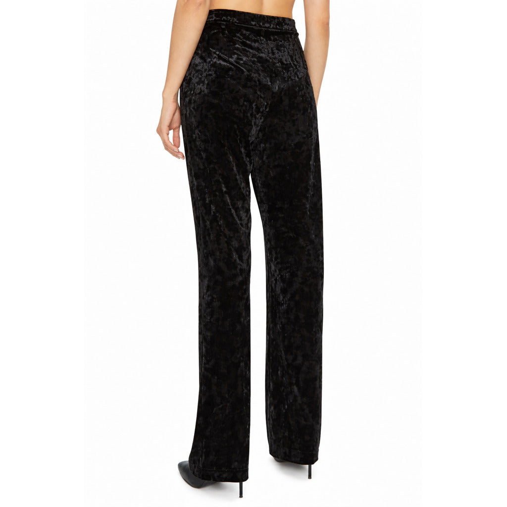 Patrizia Pepe Velvet Trousers in Black