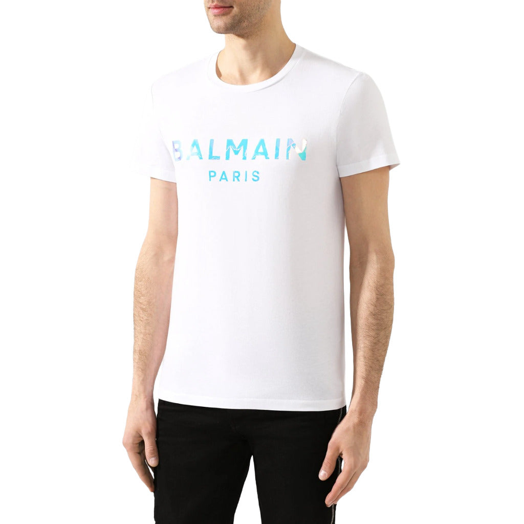 Balmain Paris T-Shirt in White Cotton