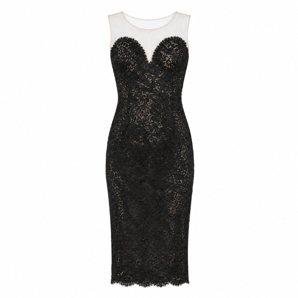 dolce & gabbana - Abito tubino in pizzo