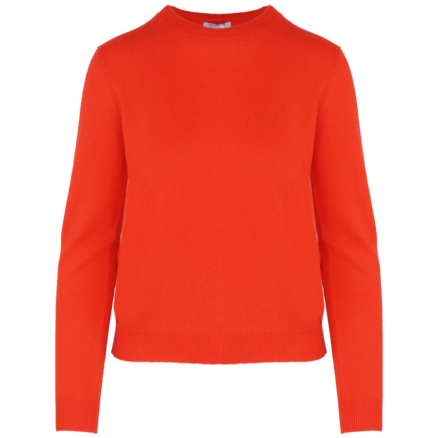 Malo – Cashmere Crew-Neck Sweater in Brick – Orange front view