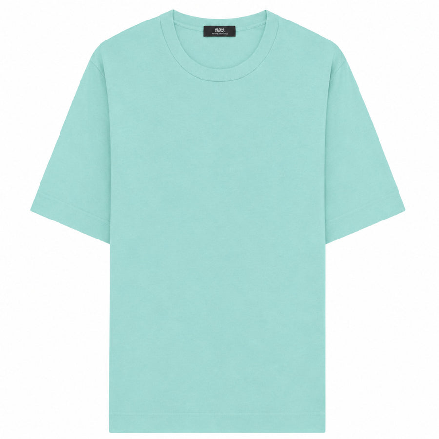 alpha studio - t-shirt in seta e cashmere