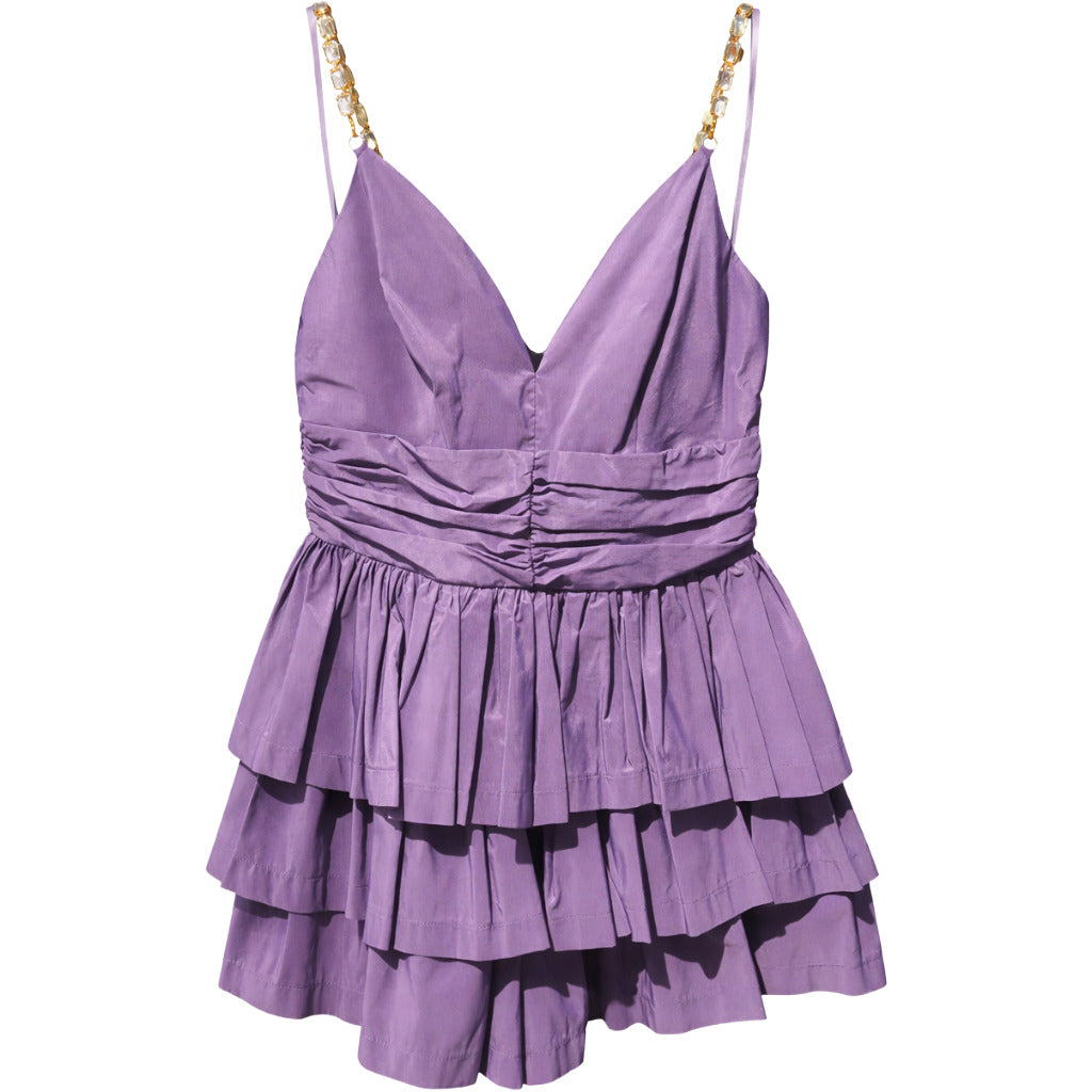 Elisabetta Franchi Short Purple Dress