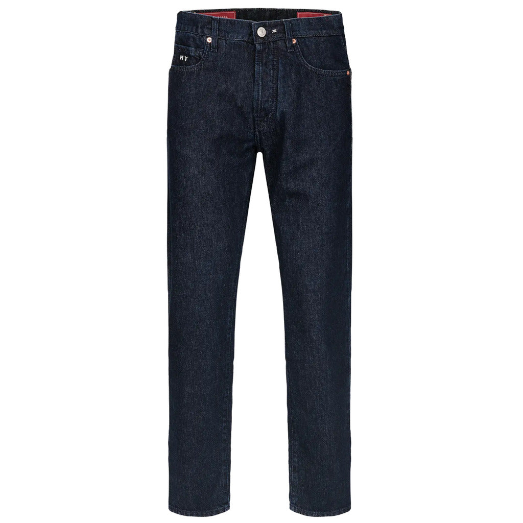 Tramarossa – DANTE STRAIGHT IN DENIM BLU SCURO jeans – front full-length packshot, dark blue denim