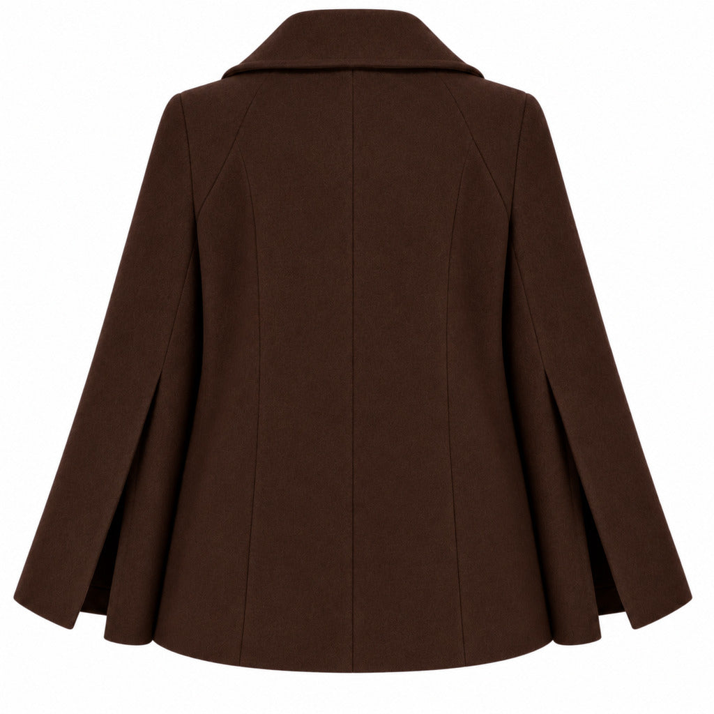 loro piana tessuto - peacoat doppiopetto taglio kimono