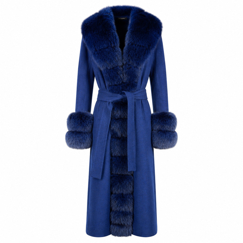 Loro Piana Tessuto Cappotto Pelliccia coat, another view