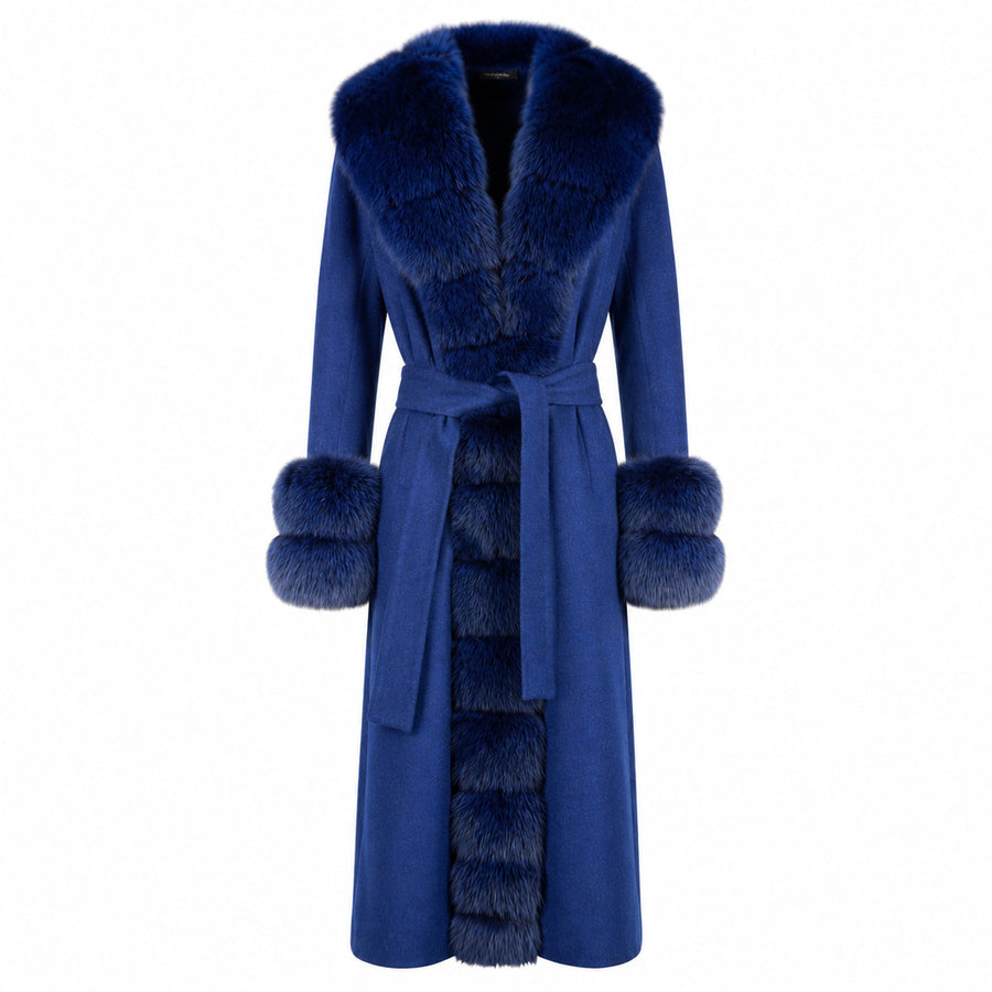 Loro Piana Tessuto Cappotto Pelliccia coat, another view