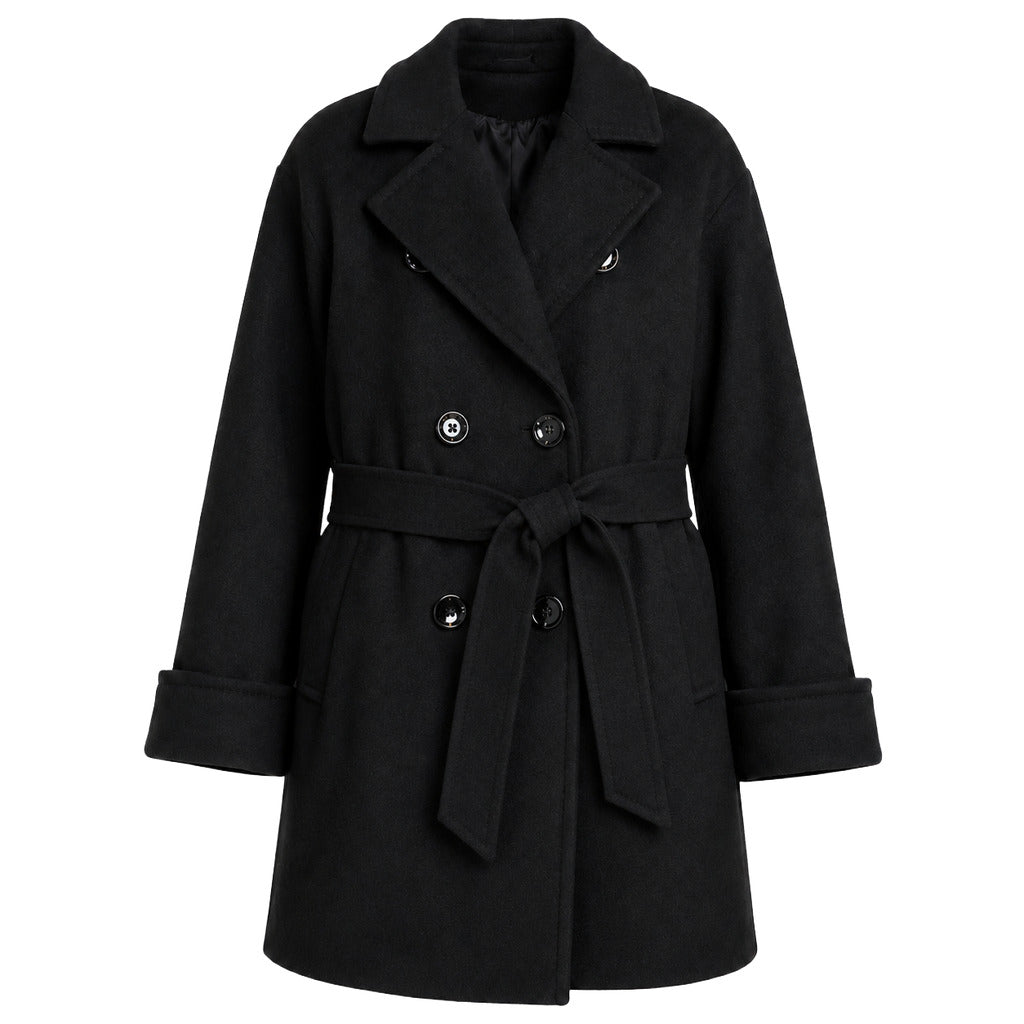 Loro Piana Tessuto Double-Breasted Peacoat in Blue Virgin Wool