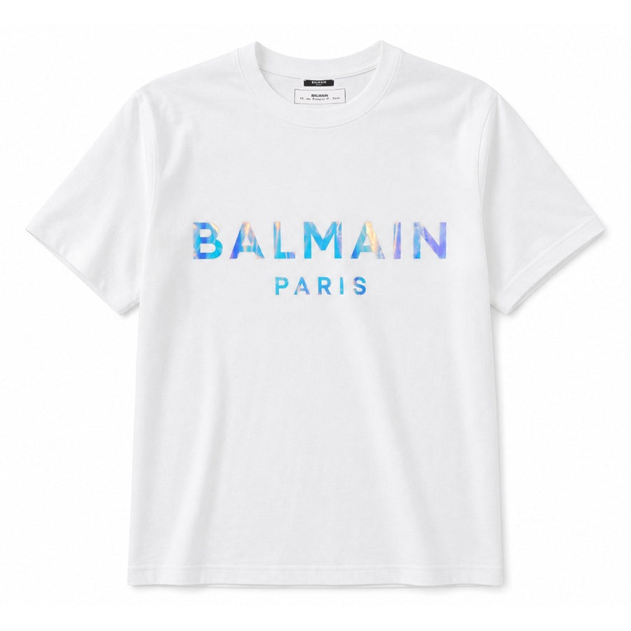 balmain - t-shirt balmain paris fluo