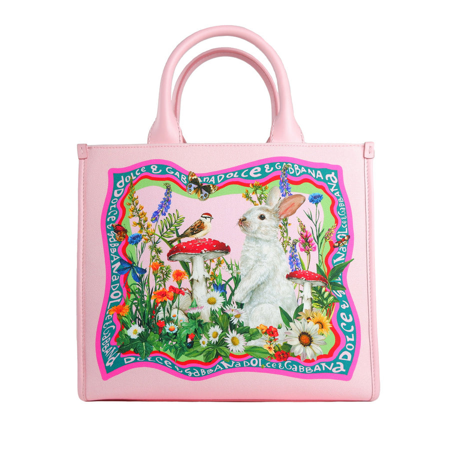 Dolce & Gabbana Water Rabbit Pink Top Handle Bag