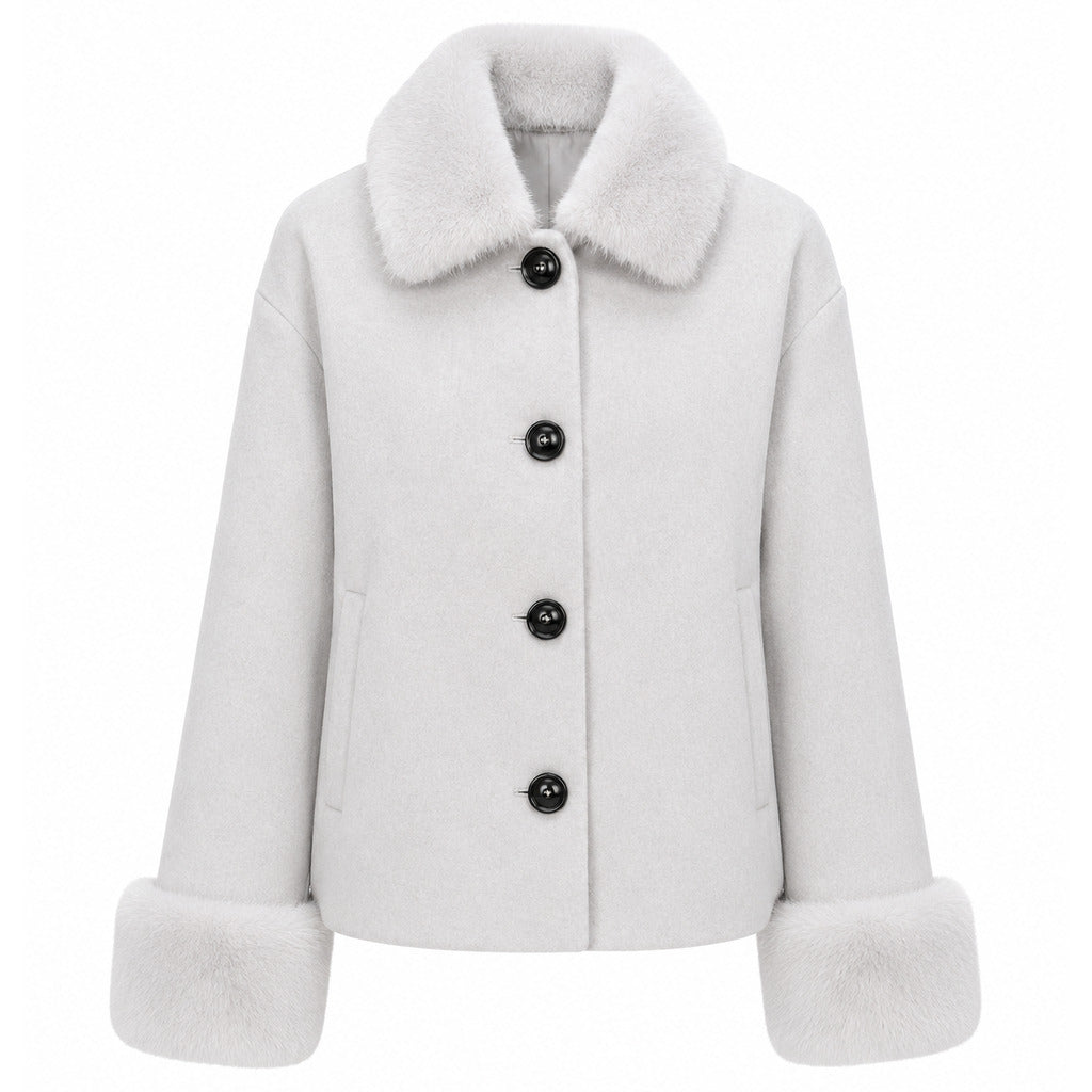 Loro Piana Capolavoro Short Coat in Blue