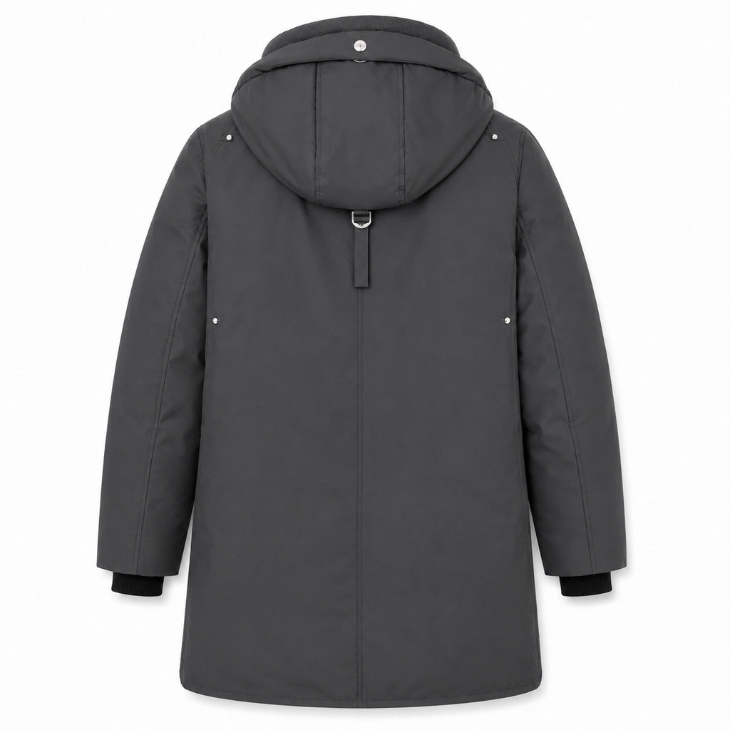 Moose Knuckles Grand Metis Grey Padded Jacket