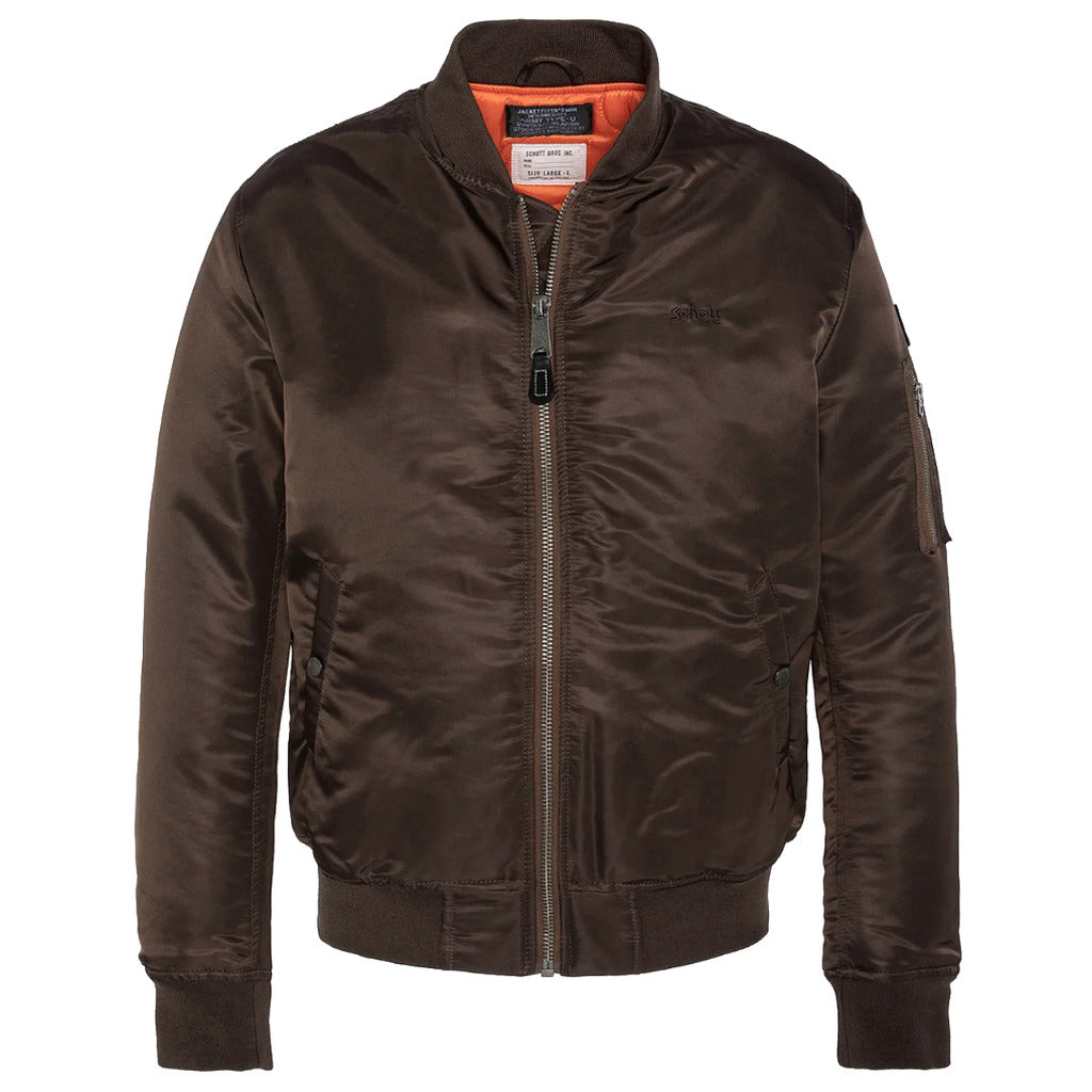 schott nyc - airforce jacket marrone