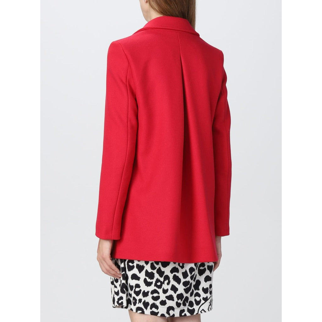 Love Moschino red coat, alternate product angle