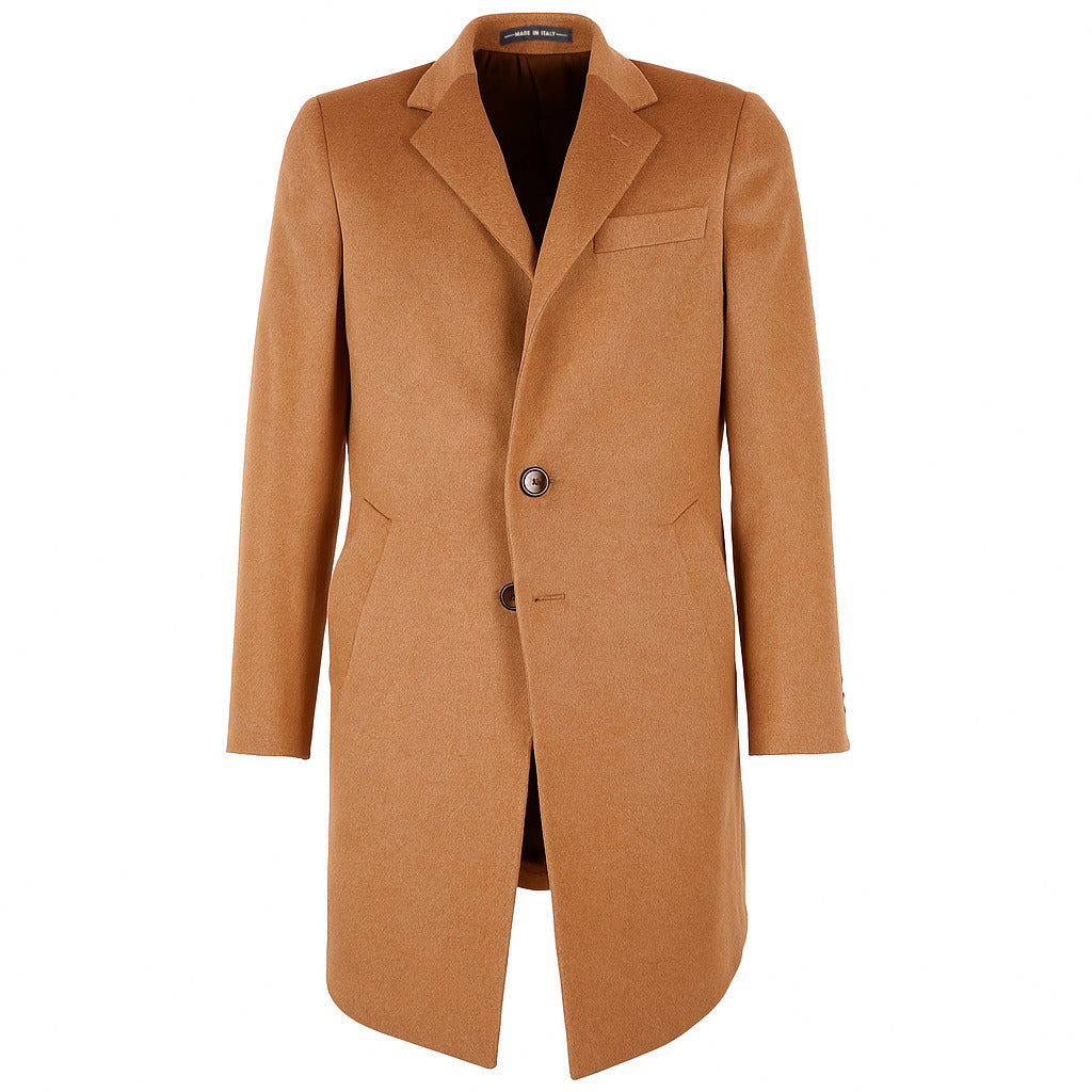 Loro Piana Tessuto – Capolavoro Coat – orange-brown front view