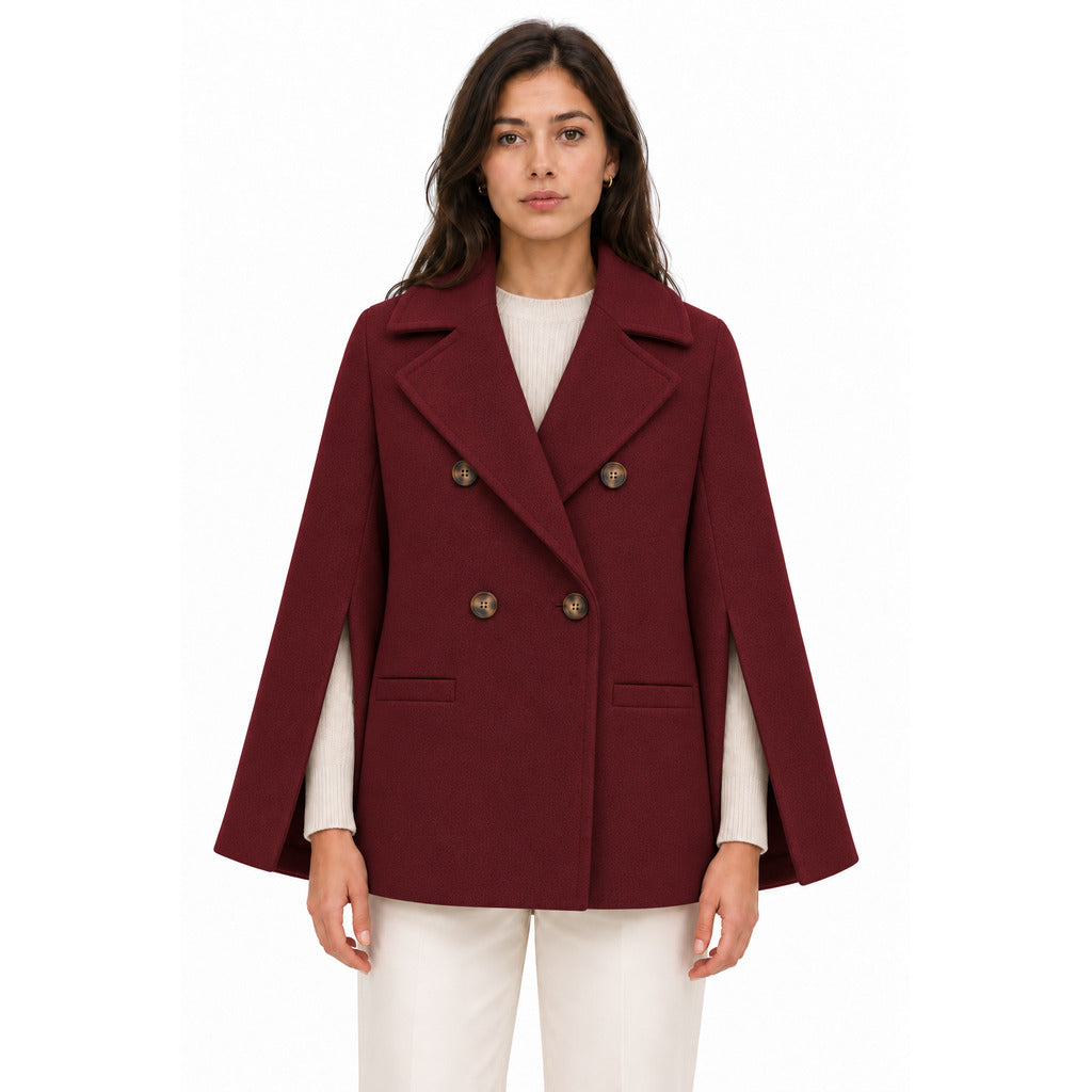 loro piana tessuto - peacoat doppiopetto taglio kimono