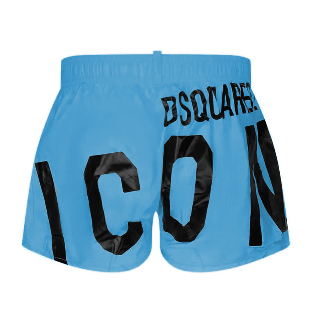 Dsquared2 Boxer Swim Trunks in Light Blue