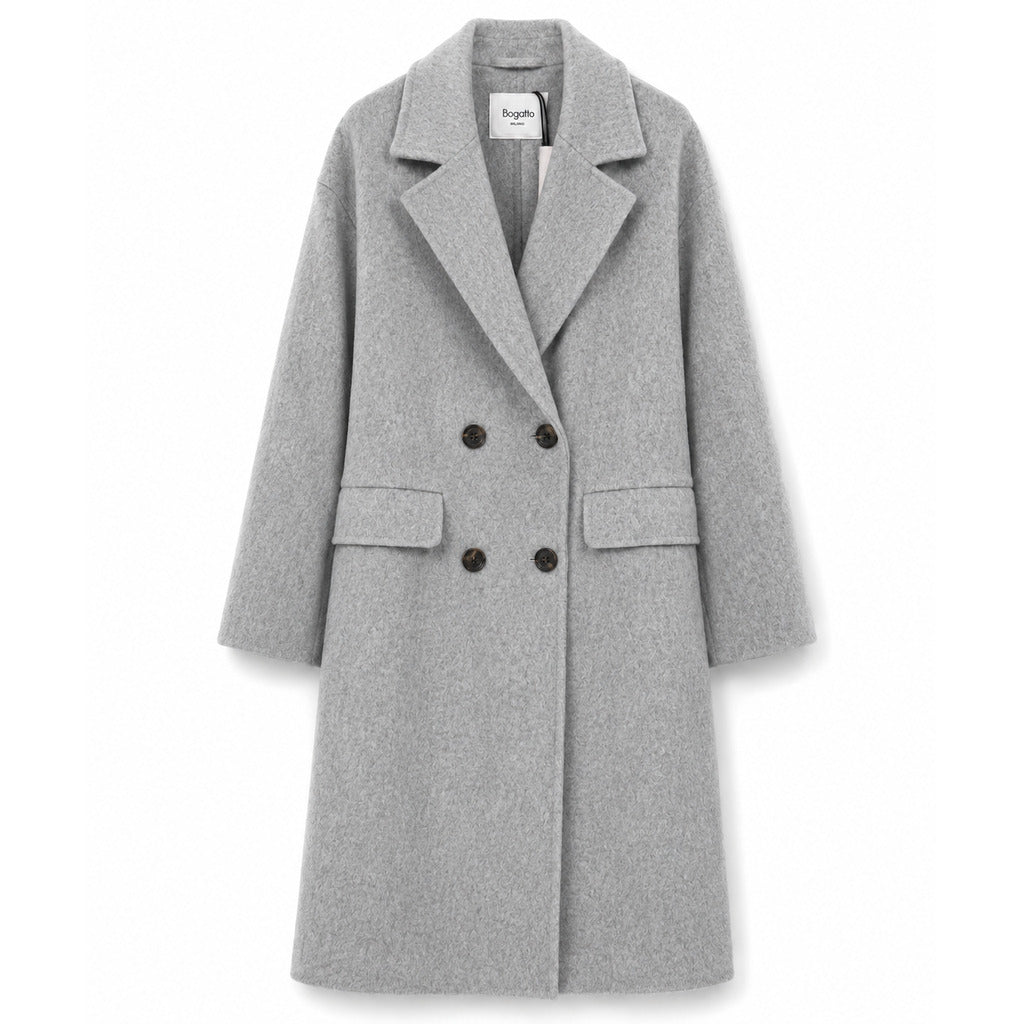 Bagutta Long Double-Breasted Wool Coat