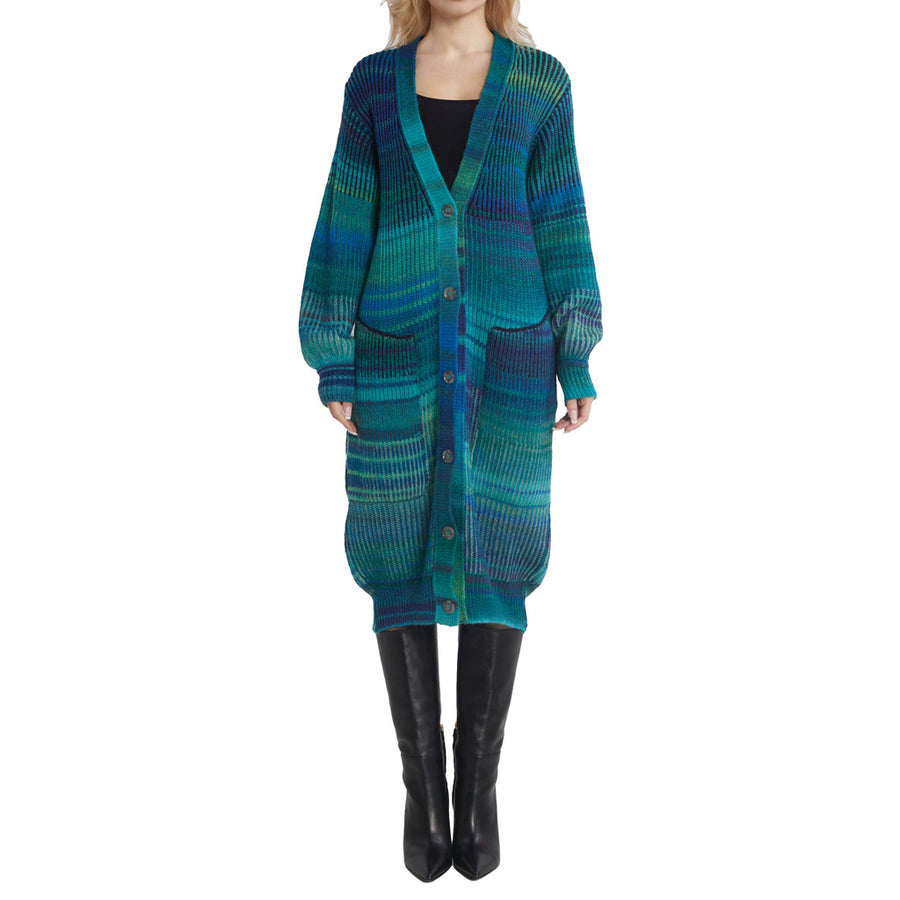Patrizia Pepe Cardigan Dress in Green