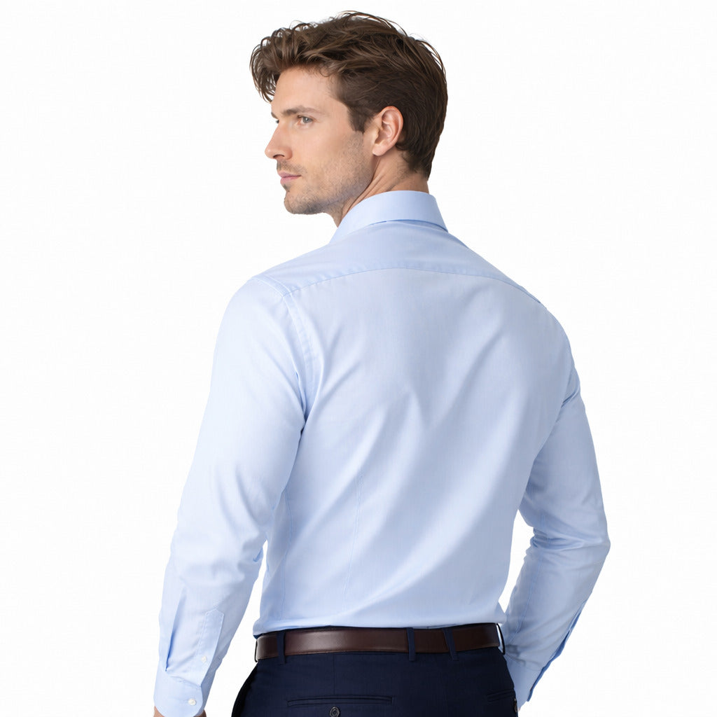 Bagutta Brando Light Blue Cotton Shirt