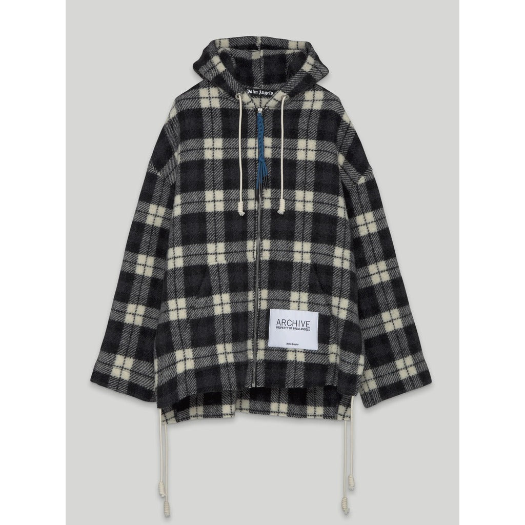 palm angels - archive check black sweatshirt, main view