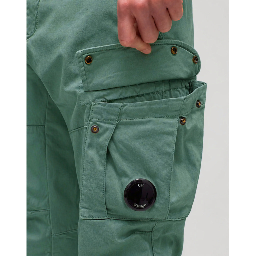 C.P. Company Cargo Trousers in Green Cotton