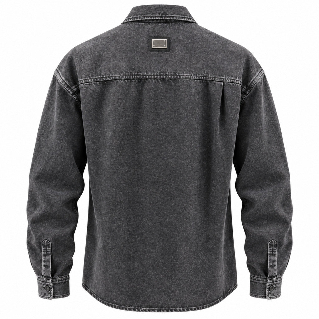 Dolce & Gabbana – black denim jacket – back view with rear label