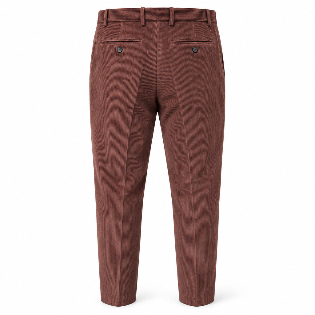 Hogan – Corduroy Pants – Back flat lay showing welt pockets and buttons