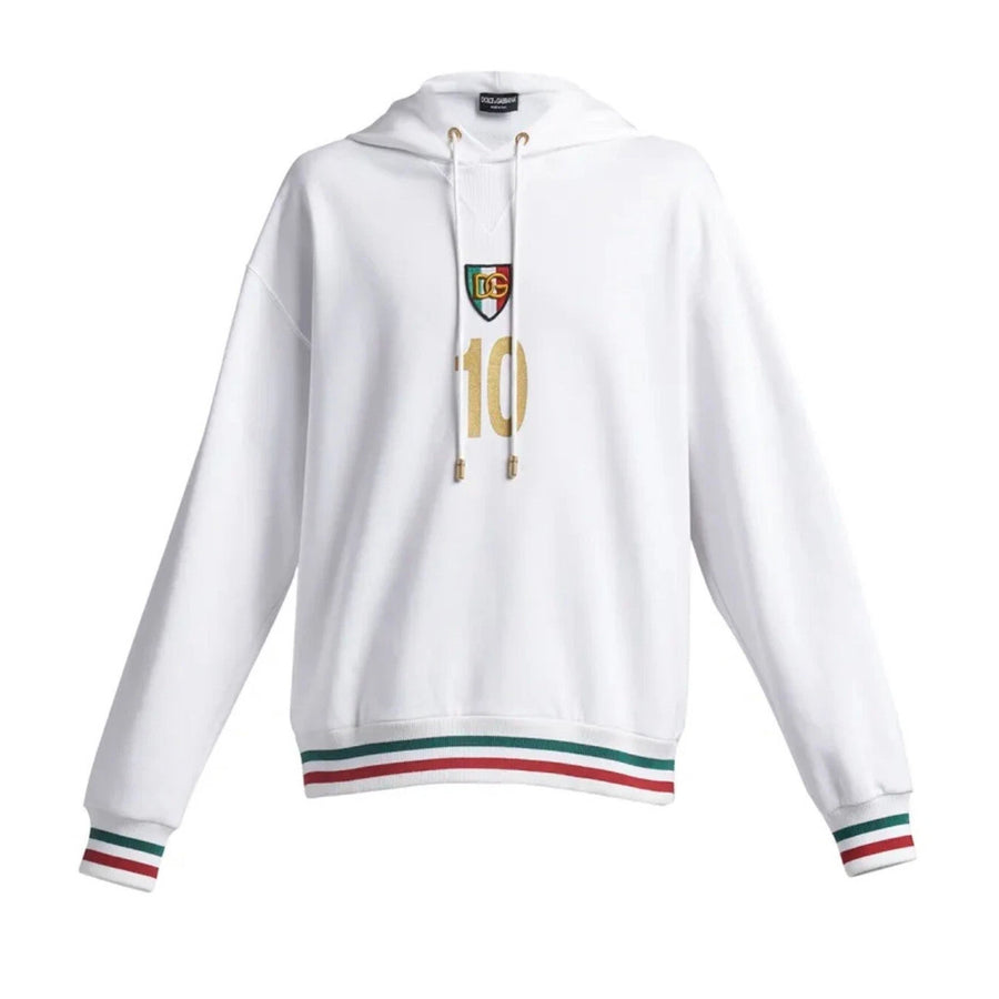 Dolce & Gabbana Optical White Hoodie