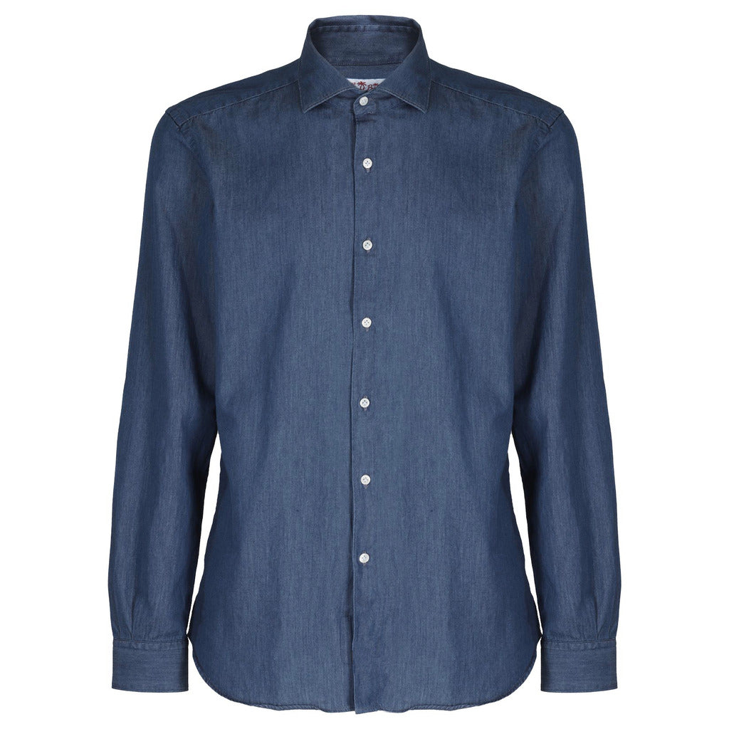 mc2 saint barth - camicia denim blu chiaro