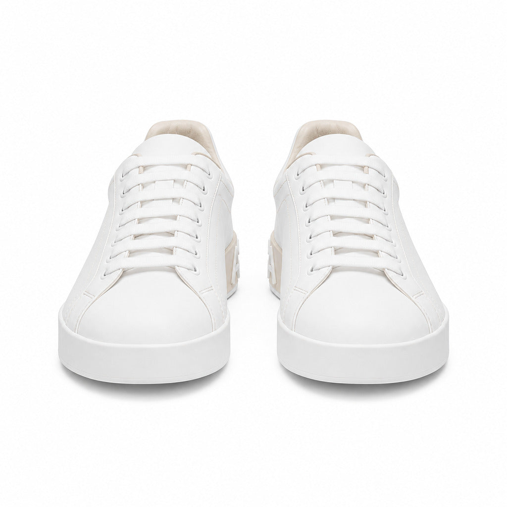 dolce & gabbana - sneaker portofino bianca & beige