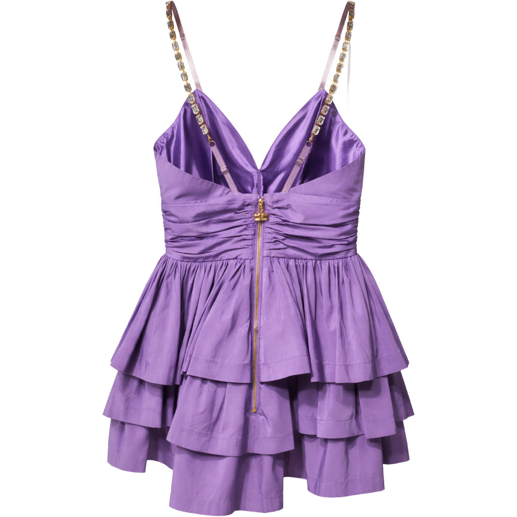 Elisabetta Franchi Short Purple Dress