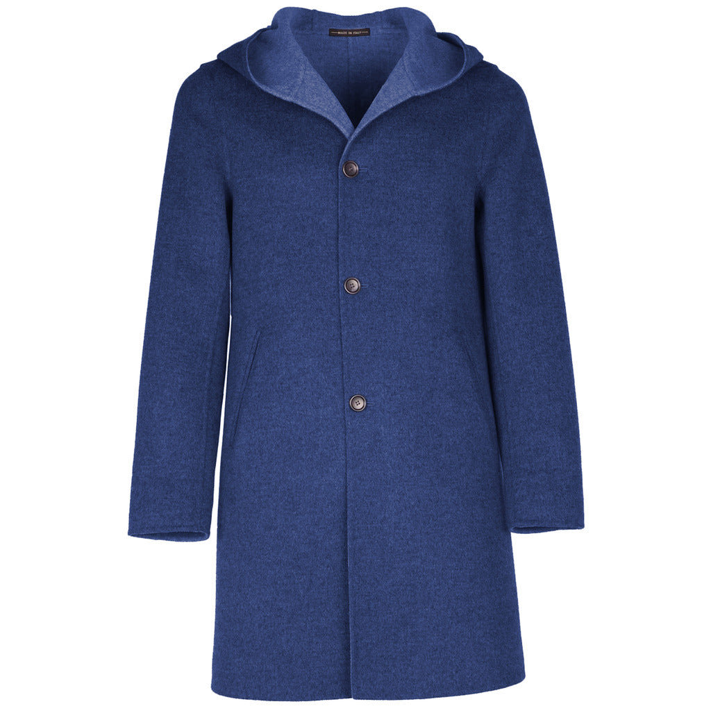 Loro Piana Tessuto – Fabric Capolavoro Parka – front view of blue coat