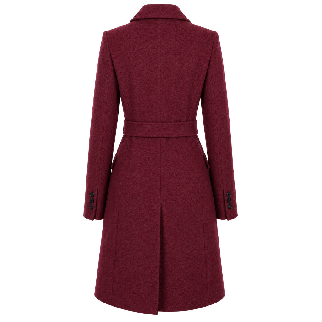 Loro Piana Tessuto – Capolavoro burgundy wool coat – image 2