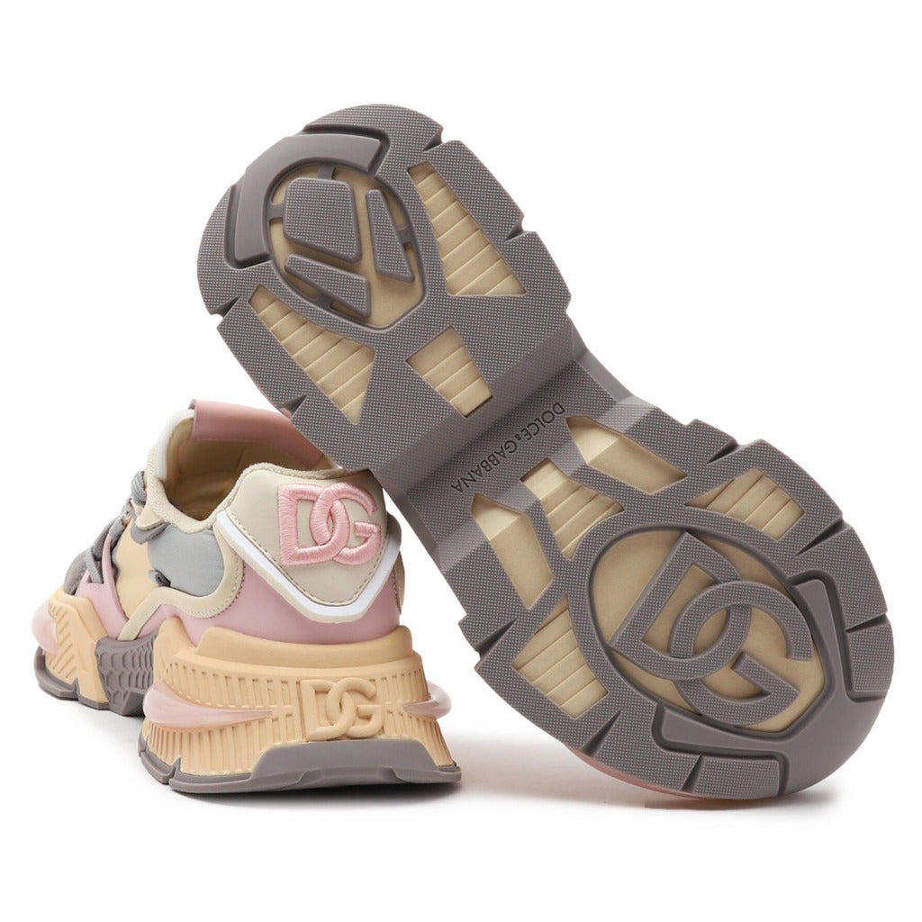Dolce & Gabbana – beige D-Sink Airmaster sneakers – outsole and heel details facing camera