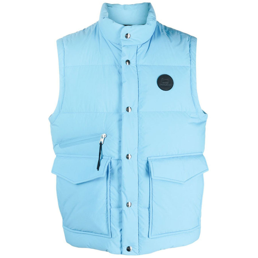 woolrich - gilet piumino azzurro